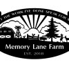 Memory Lane Farm sign in black